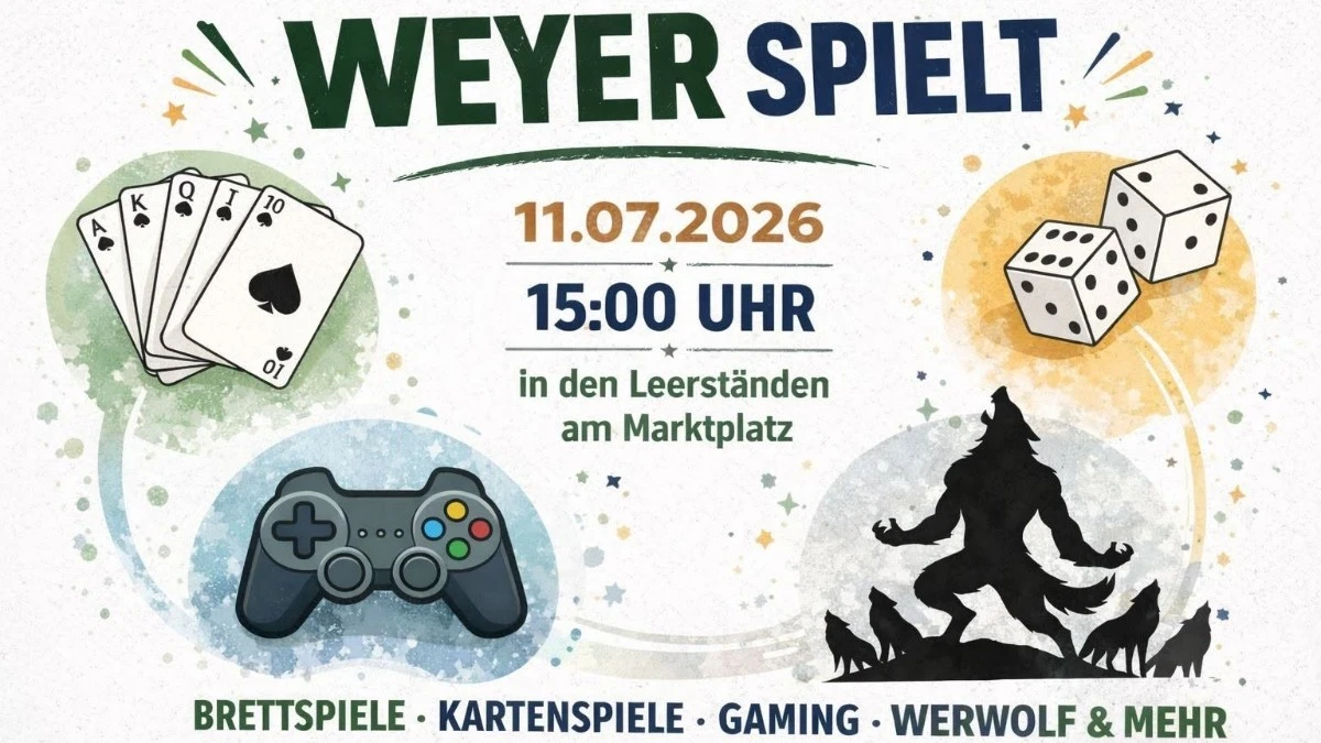 Besucht uns in der Gaming Zone bei Weyer spielt