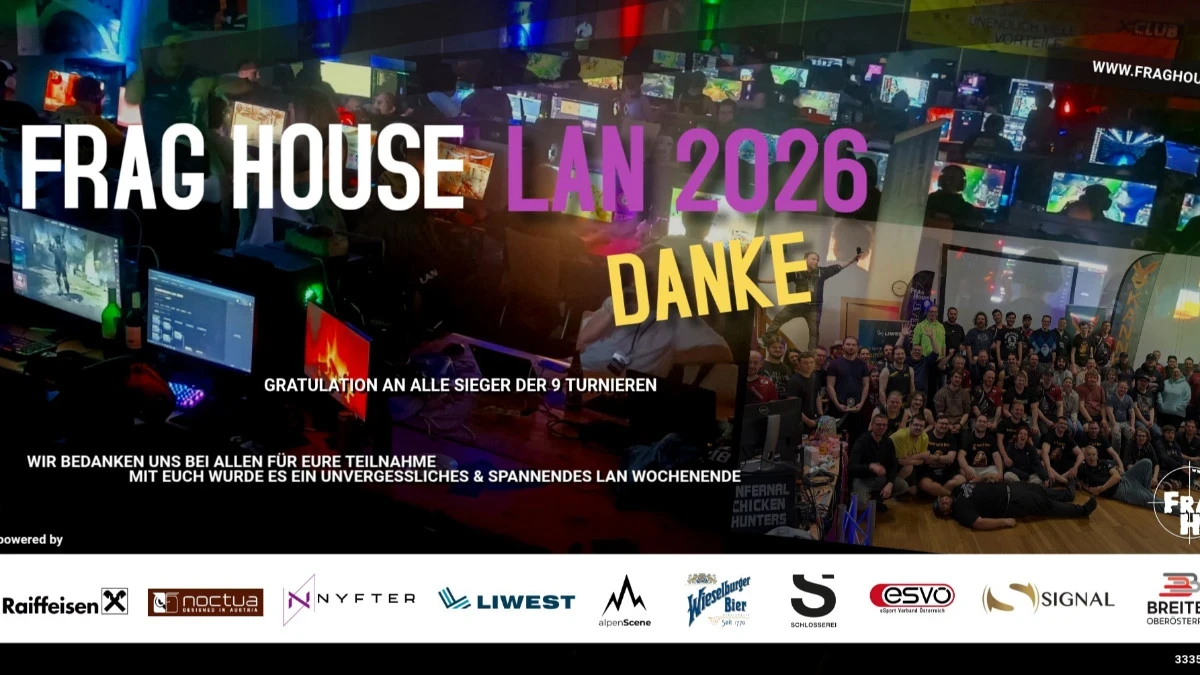 Das war die 14. Ausgabe der FRAG HOUSE LAN 2026